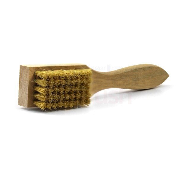 Cepillo para raspar Gordon Brush de cerdas de cerdo de 5 x 9 filas con mango de madera en forma - 28CK