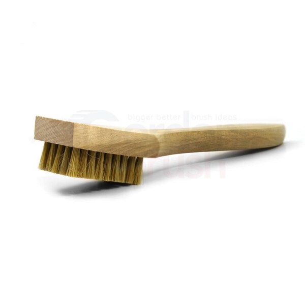 Cepillo para raspar Gordon Brush de cerdas de cerdo de 5 x 9 filas con mango de madera en forma - 28CK