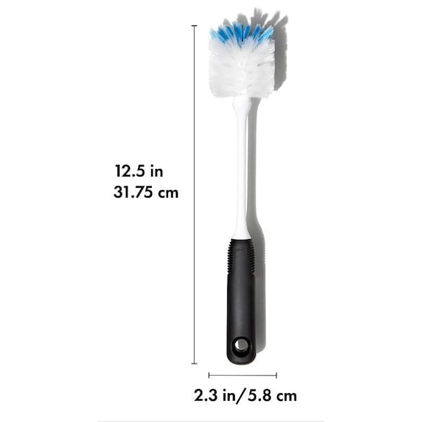 Cepillo para botellas Oxo International Good Grips, cerdas de nylon, 13 pulgadas de largo - 36391