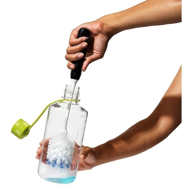 Cepillo para botellas Oxo International Good Grips, cerdas de nylon, 13 pulgadas de largo - 36391