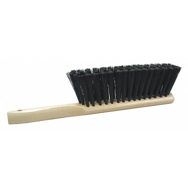 Cepillo para mostrador Weiler de 2-1/2 pulgadas de ancho, mango de 3 pulgadas de largo, cerdas de 8 pulgadas de largo, negro, de plástico, longitud total de 11 pulgadas - 25252.