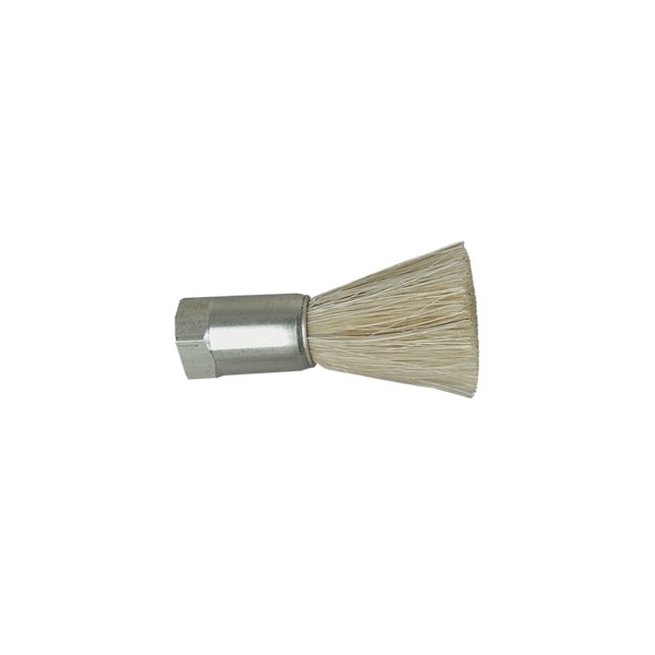 Cepillo de flujo a través de hilo femenino de orificio de .125" con cerdas de cabello de caballo de 1" Gordon Brush - 901716HH