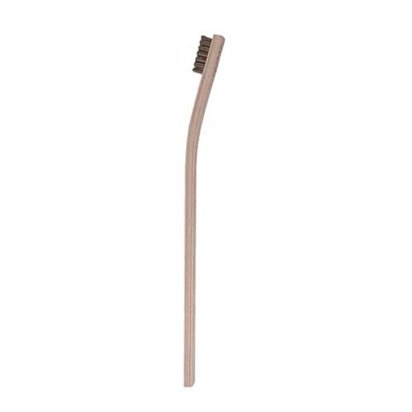 Cepillo Gordon Brush de 4x19 Filas de Alambre de Bronce de Fósforo de 0.012" con Mango de Madera Curvado de 13-3/4" - 15SSL-003G-12