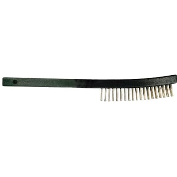 Cepillo de alambre con mango curvado Advance Brush 3X19 Filas de Alambre de Acero Inoxidable - 410-85014