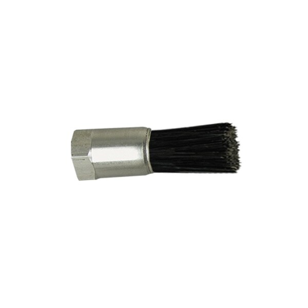 Cepillo de flujo a través de hembra de orificio de .093" con cuerpo de 5/8" y pelo de cabra de Gordon Brush - 900855G