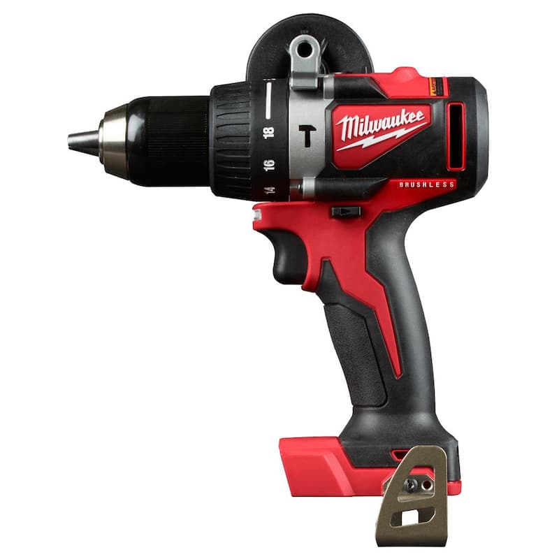 Milwaukee M18 Taladro Martillo Compacto Inalámbrico de 1/2 pulgadas con Tecnología de Ion de Litio de 18V sin Escobillas - Herramienta Únicamente - 2902-20.