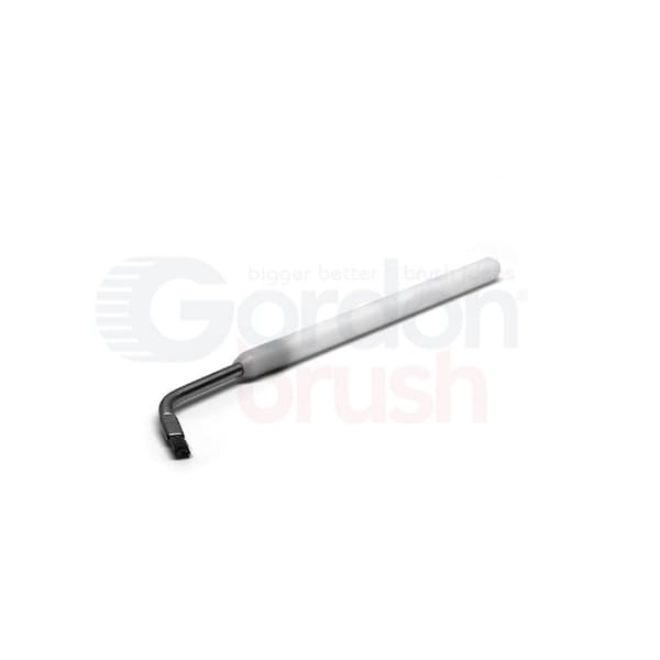 Gordon Brush Cepillo Limpiador de Instrumentos con cerdas de acero inoxidable de .003" y mango angular - 906502