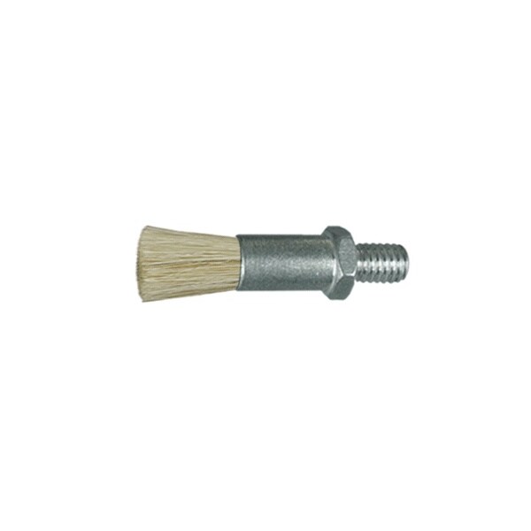 Cepillo de flujo a través de hilo masculino con cuerpo de 3/8" y cerdas de crin de caballo de .063" de Gordon Brush - 901713HH