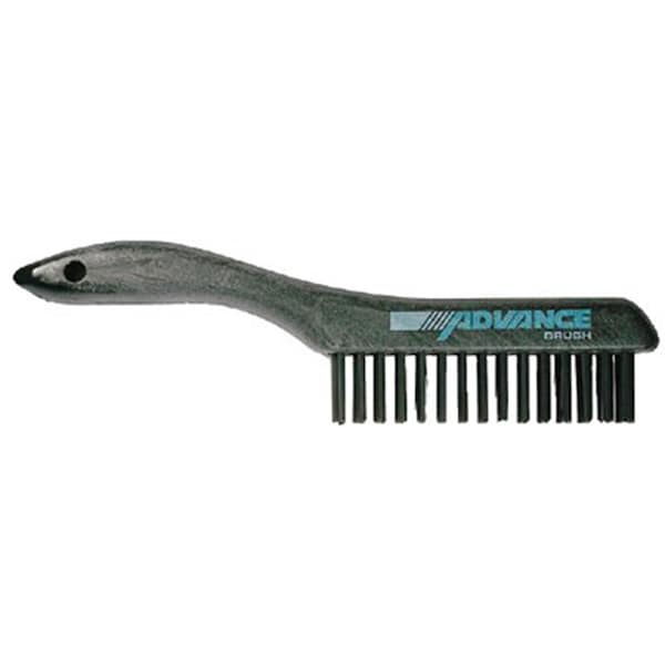 Cepillo de Mango para Zapatos Advance Brush 4X16 Hileras de Alambre de Acero Inoxidable - 410-85039