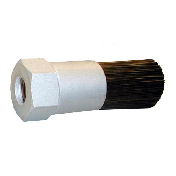 Cepillo de Cuerpo Gordon Brush 1" D, Relleno de Nylon, Orificio de .125", Cepillo de Flujo a Través de Rosca Hembra - 901716N