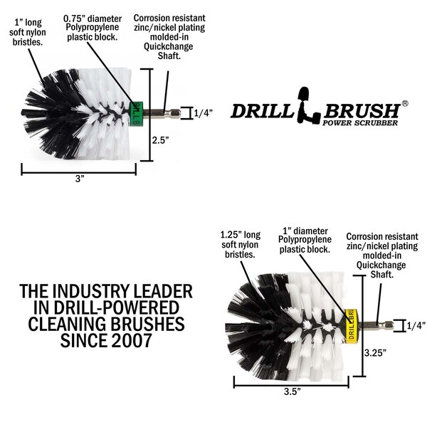 Cepillo Taladro Drillbrush - Camión - Auto - Motocicletas - Suministros de Limpieza - Camión - W-S-MO-QC-DB