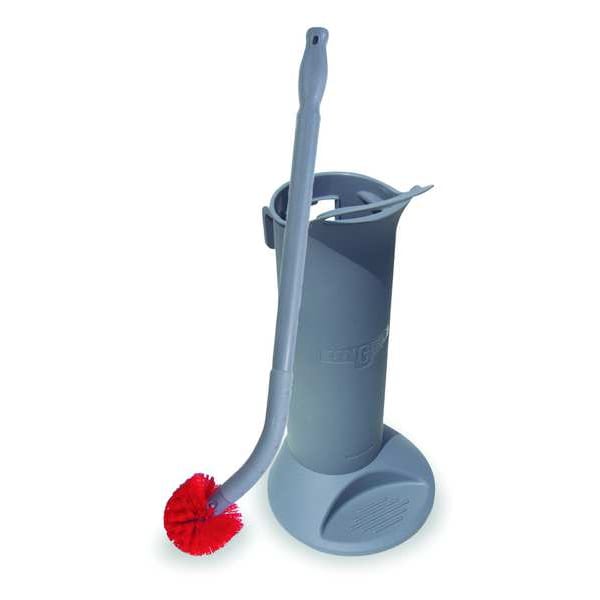 Escobilla para Baño Unger 5 en W con Caddy, Mango de 24 pulgadas de Largo, Cepillo de 2 pulgadas de Largo, Rojo, de Plástico, 26 pulgadas de Largo en Total - BBWHR