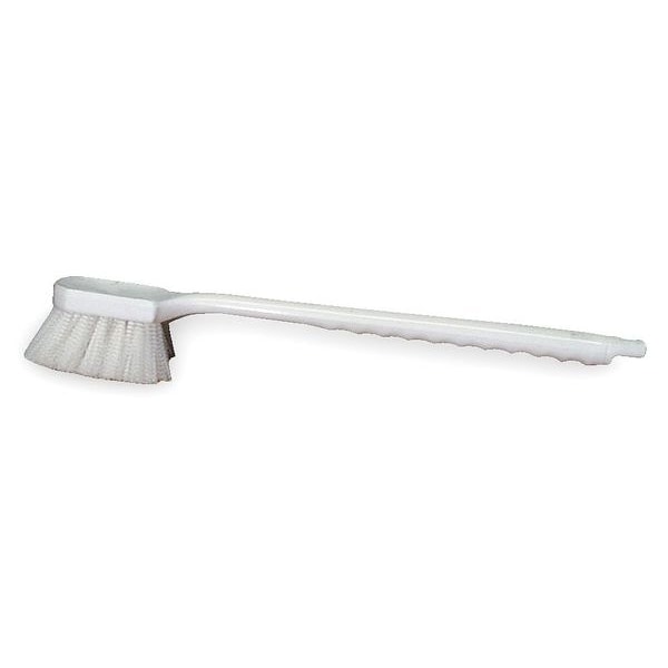 Cepillo de utilidad de 4 pulgadas Tough Guy, mediano, mango de 20 pulgadas de largo, cerdas de 4 1/2 pulgadas de largo, blanco, plástico, 20 pulgadas de largo en total - 1VAE3