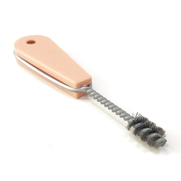 Cepillo para Rosca Tough Guy, Rígido, Mango de 3 1/4 pulgadas de Largo, Cerdas de 1 pulgada de Largo, Color Plata, Material ABS, Longitud Total de 6 1/2 pulgadas - 1VAH3
