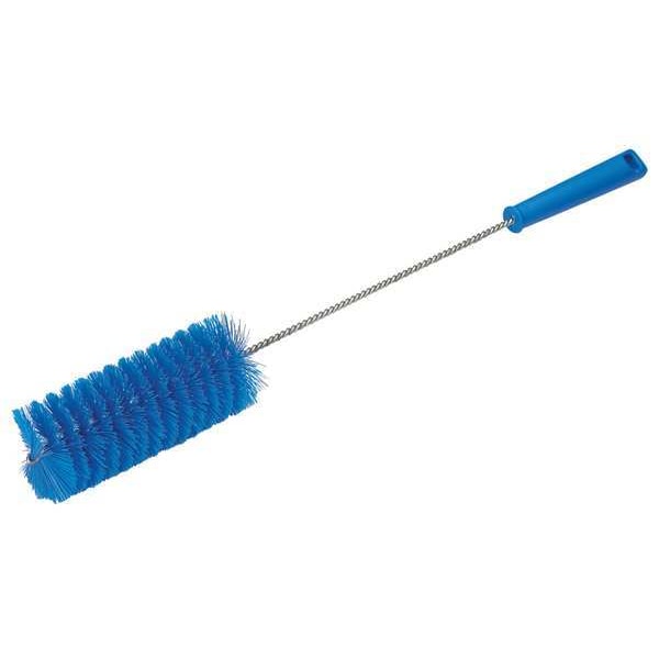 Cepillo de Tubo y Válvula Vikan 2 5/8 in W, Mediano, Mango de 13 1/2 in L, Cepillo de 5 51/64 in L, Azul - 53703