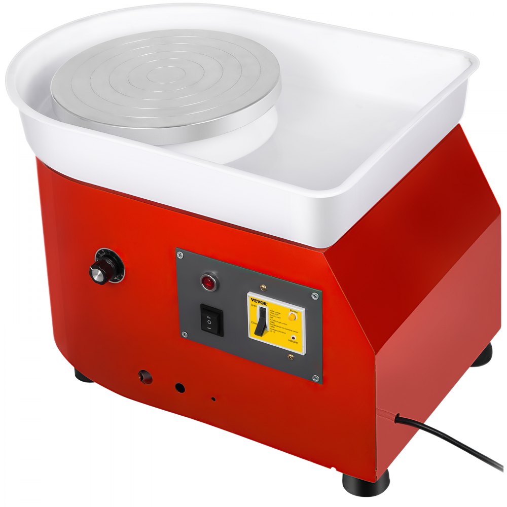 VEVOR Pottery Wheel 25cm Pottery Forming Machine 350W Electric Pottery Wheel DIY Clay Tool with Tray for Ceramic Work Ceramics Clay (25cm) - TYZYLPJGCJX-01201V1