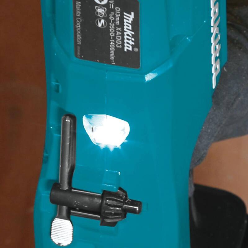 Makita 18V X2 LXT Ion de Litio (36V) Sin escobillas Inalámbrico Taladro Angular Derecho de 1/2 pulgada (Herramienta Solamente) - XAD03Z