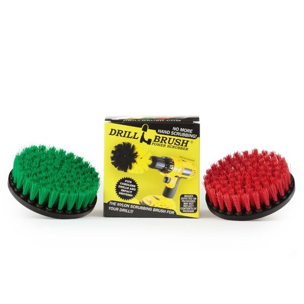 Cepillo Taladro Power Scrubber de Useful Products 5 pulgadas de Ancho 5 pulgadas de Largo, Variedad - 5IN-S-GR-QC-DB