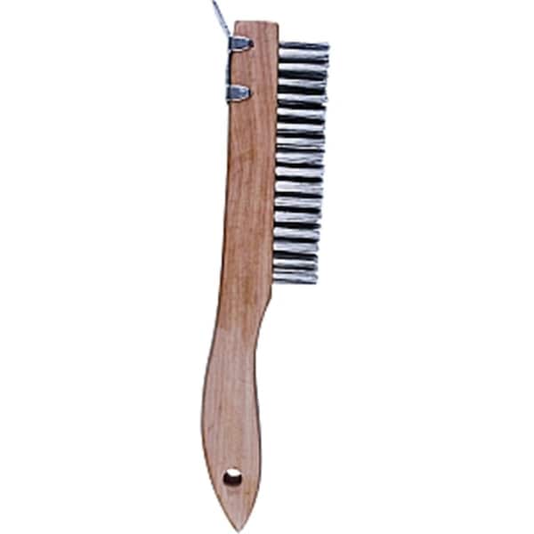 Cepillo de alambre con rasqueta de Gourmetgalley 403, 4 x 16 filas con mango de zapato - GO3581445