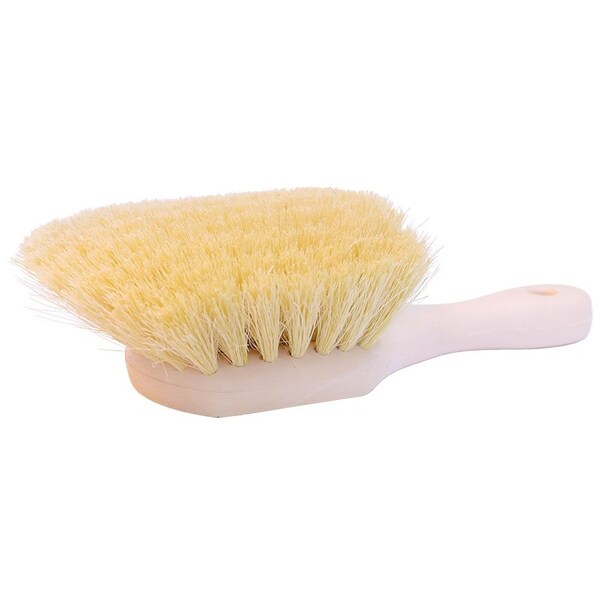 Cepillo utilitario Brush Man, bloque sintético de 8 pulgadas, cerdas de Tampico blanco, paquete de 12 - U90