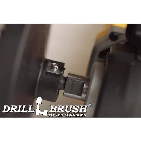 Cepillo de la marca Drillbrush para pulidor rotativo - Redondo 7 pulgadas Ultra rígido negro - 7IN-L-K-T-DB
