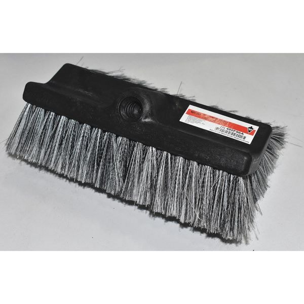 Cepillo de banco Tough Guy de 4 pulgadas de ancho, mango de 10 pulgadas de largo, cerdas de 10 pulgadas de largo, color gris, de plástico, longitud total de 10 pulgadas - 400F96