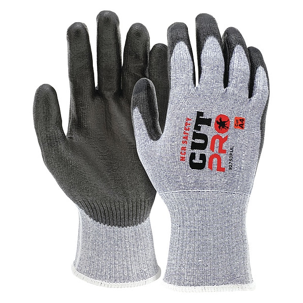Guantes recubiertos MCR Safety, Nivel de corte A4, 13 ga, Negro/Blanco, L - 92753PUL