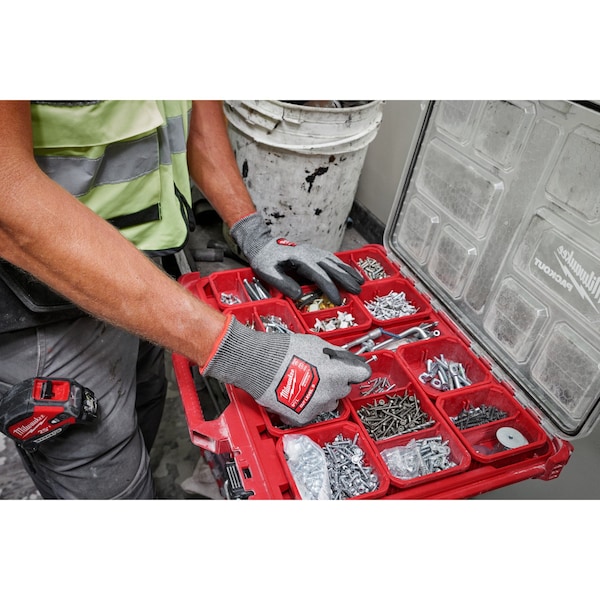 Guantes sumergidos resistentes al corte Milwaukee Tool, Nivel de corte A5, calibre 18, XL - 48-73-8753