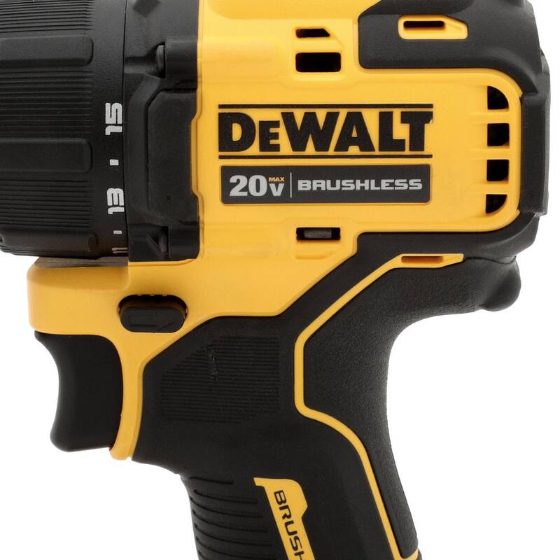 DEWALT ATOMIC Taladro/destornillador compacto inalámbrico sin escobillas de 20V MAX con batería compacta de 20V MAX de 3.0Ah - DCD708BWDCB230