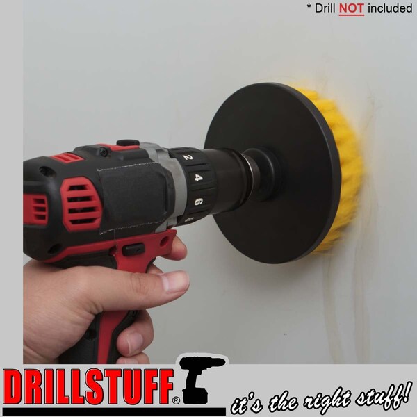 Accesorios para baño Drillstuff - Productos de limpieza - Cepillo para taladro - Limpieza - 5IN-S-Y-QC-DS