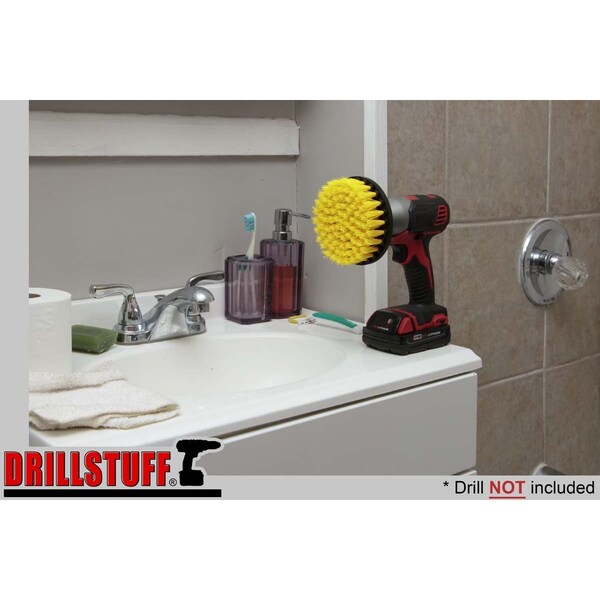 Accesorios para baño Drillstuff - Productos de limpieza - Cepillo para taladro - Limpieza - 5IN-S-Y-QC-DS
