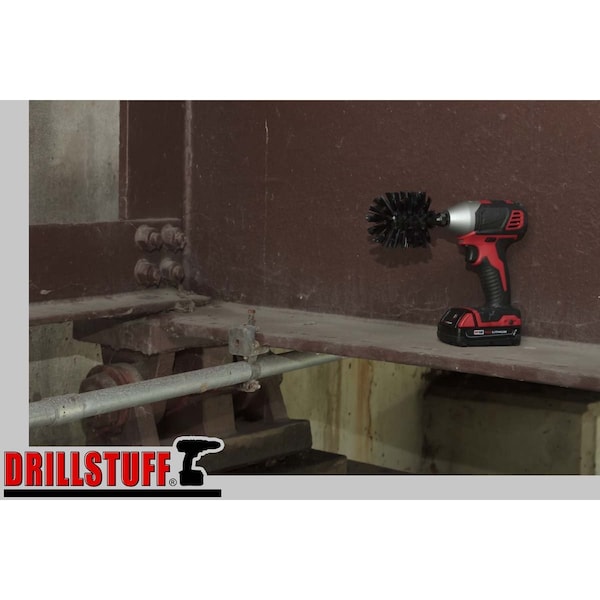 Cepillo para parrilla Drillstuff - Accesorios para parrilla - Accesorios para BBQ - Parrilla de gas - K-O-QC-DS