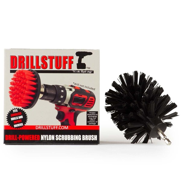 Cepillo para parrilla Drillstuff - Accesorios para parrilla - Accesorios para BBQ - Parrilla de gas - K-O-QC-DS