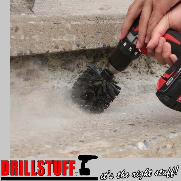 Cepillo para parrilla Drillstuff - Accesorios para parrilla - Accesorios para BBQ - Parrilla de gas - K-O-QC-DS