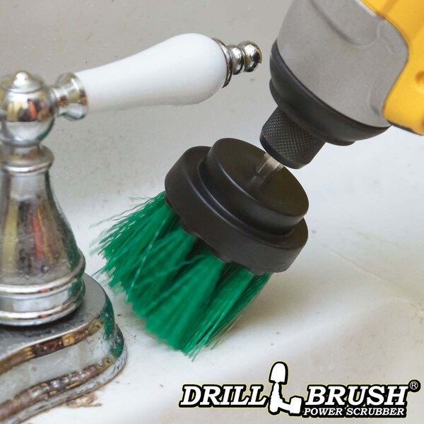 Cepillo de Perforación Drillbrush de Cerda Verde Larga de 2 Pulgadas de Diámetro Resistencia Media para Limpieza Potenciada - 2IN-L-G-QC-DB