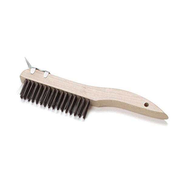 Brocha de alambre Malish, 10 in, Gris, 10 in de largo, madera - 383804SP