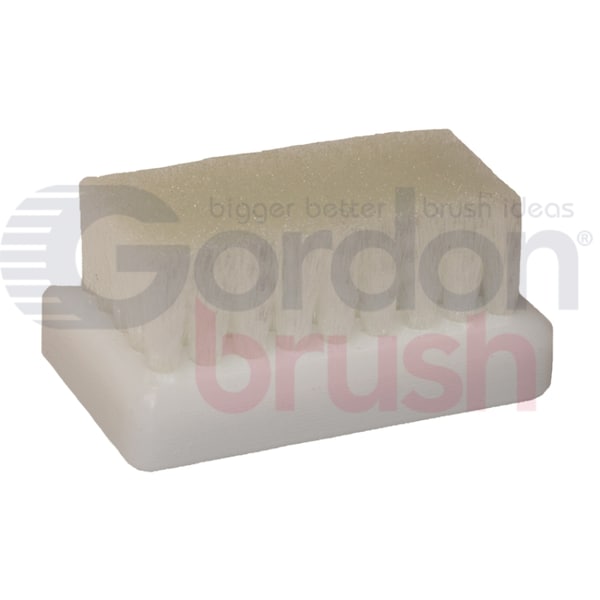 Cepillo de plástico con cerdas de nylon rizado de 0.006" de Gordon Brush, bloque de 2-1/2"x1-7/16" - 869903N