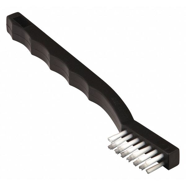 Brocha Tanis Brush, Rasca, Mango de Plástico, Nylon, Mango de 5-3/4 pulgadas de Largo, Cepillo de 1-1/2 pulgadas de Largo, Plástico - 00033