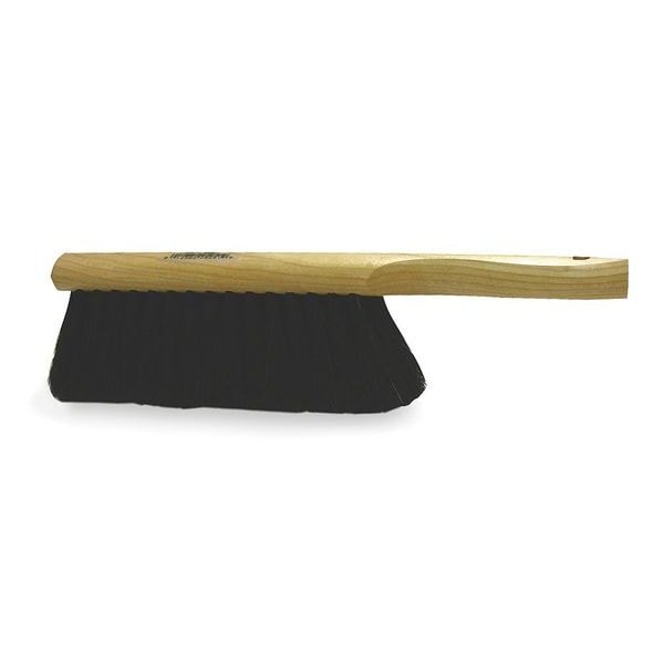 Cepillo para banco y mostrador Tough Guy de 1 3/4 pulgadas de ancho, mango de 5 1/2 pulgadas de largo, cerdas de 8 pulgadas de largo, negro, madera, longitud total de 8 pulgadas - 1DU76