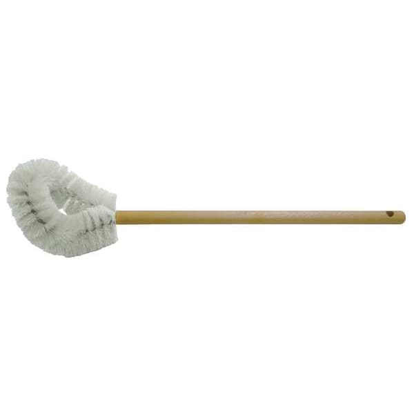 Cepillo de baño Tough Guy de 4 1/2 pulgadas de ancho, suave, mango de 14 5/8 pulgadas de largo, cerdas de 6 pulgadas de largo, color beige, de plástico, 20 pulgadas de largo en total - 3A349