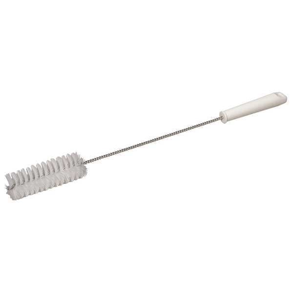 Cepillo para tubo y válvula Vikan de 1-5/8", rígido, mango de 13 3/4 pulgadas de largo, cerdas de 5 pulgadas de largo, color blanco - 53785