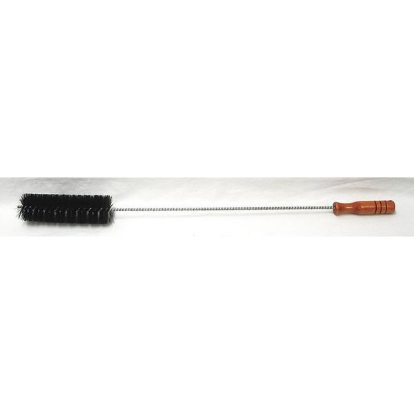 Cepillo de caldera Tough Guy para horno, mango de 21 pulgadas de largo, cepillo de 6 pulgadas de largo, madera, alambre retorcido, 27 pulgadas de largo en total - 3EDP6