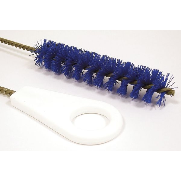 Cepillo para tuberías Tough Guy, mango de 31 pulgadas de largo, cepillo de 5 pulgadas de largo, azul, polipropileno, largo total de 36 pulgadas - 2VHE3