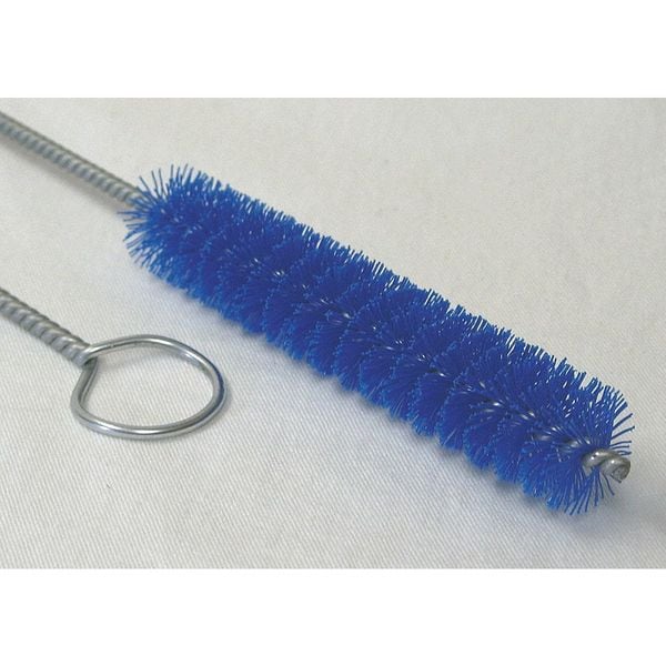 Cepillo para tuberías Tough Guy, mango de 31 pulgadas de largo, cepillo de 5 pulgadas de largo, azul, polipropileno, largo total de 36 pulgadas - 2VHE3