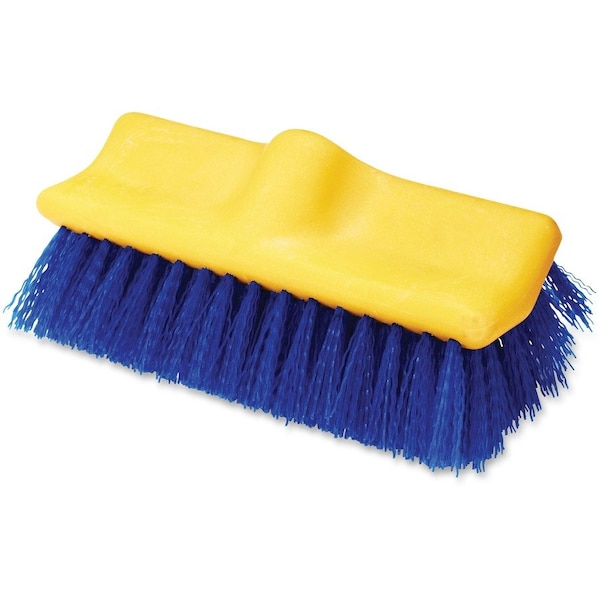 Cepillo para piso de plástico Rubbermaid Commercial, bloque de 10" de largo, azul - RCP633700BE.