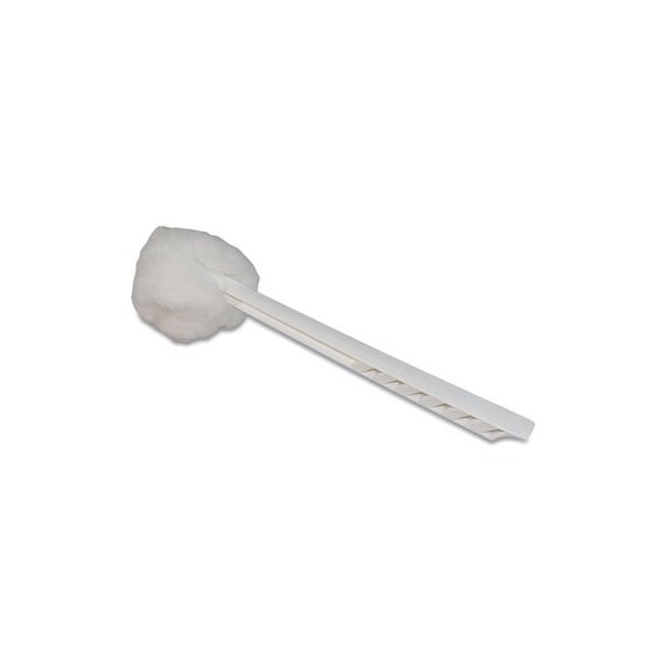 Producto de Impacto Impacto, TRAPEADOR DE TAZA DE BAÑO DELUXE, MANGO DE 10 pulgadas, BLANCO, 25 unidades - 2042591