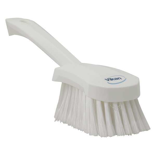 Cepillo Vikan 3 en W, Suave, con Mango de 5 57/64 in, Cerdas de 4 1/2 in, Color Blanco, de Plástico, 10 in de Largo en Total - 41945