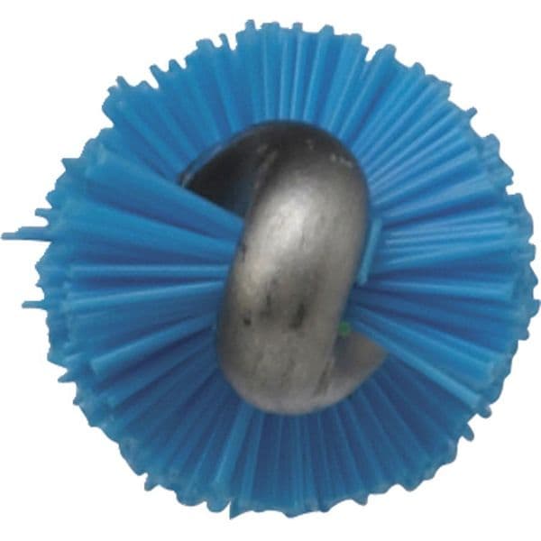 Cepillo para tubos y válvulas Vikan 7/8 pulgadas, rígido, mango de 14 pulgadas, cepillo de 6 pulgadas, color azul, longitud total de 20 pulgadas - 53753
