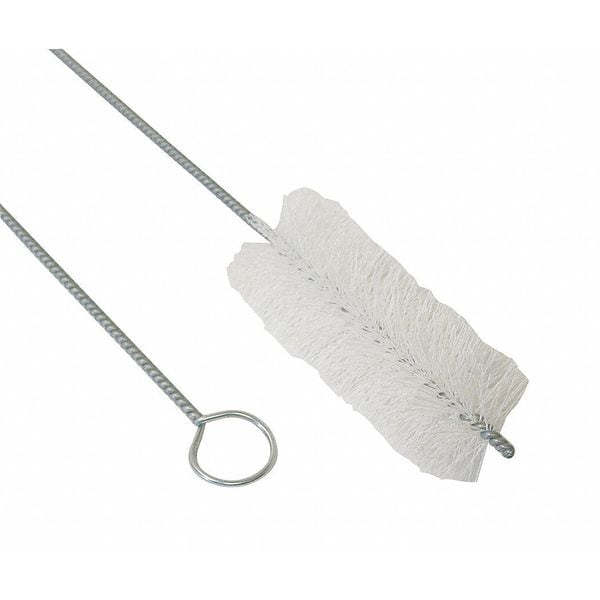 Cepillo para tuberías Tough Guy, mango de 31 pulgadas de largo, cepillo de 5 pulgadas de largo, color blanco, de polipropileno, longitud total de 36 pulgadas - 2RVG2