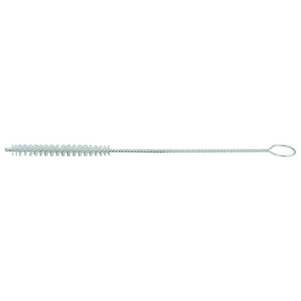 Cepillo para tuberías Tough Guy, Mediano, Mango de 7 pulgadas de largo, Cerdas de 5 pulgadas de largo, Blanco, Polipropileno, Total de 12 pulgadas de largo - 1YTE6
